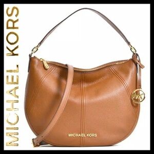 MICHAEL KORS Leather Convertible Medium Bedford Shoulder Bag